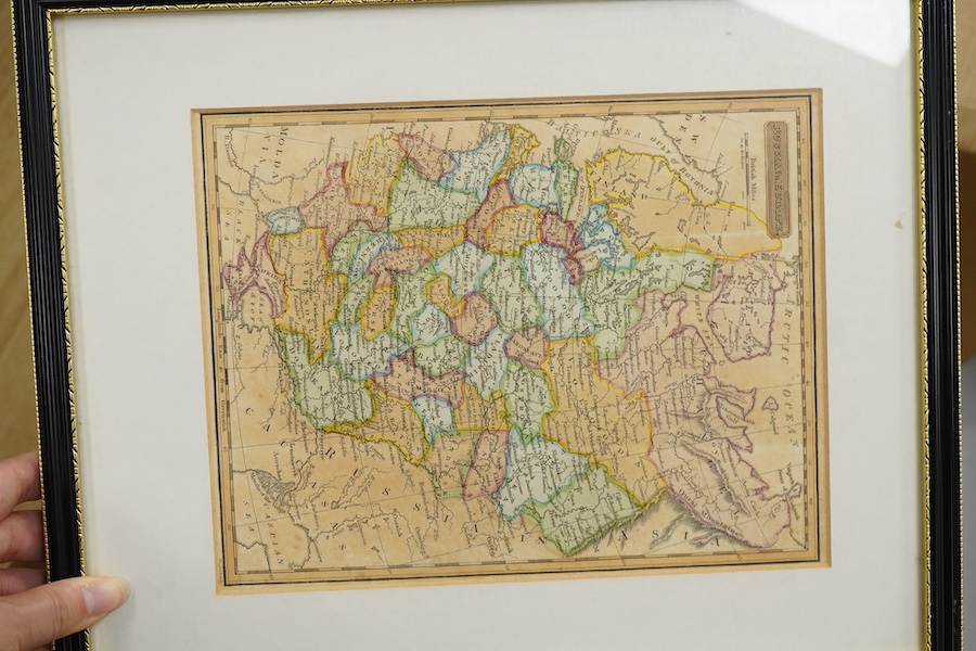 A quantity of antique and later maps printed and engraved maps, to include New Hampshire, published by J. H. Colton, New York, Ohio and Indianna, The Crimea and Nord West, Afrika (sic)